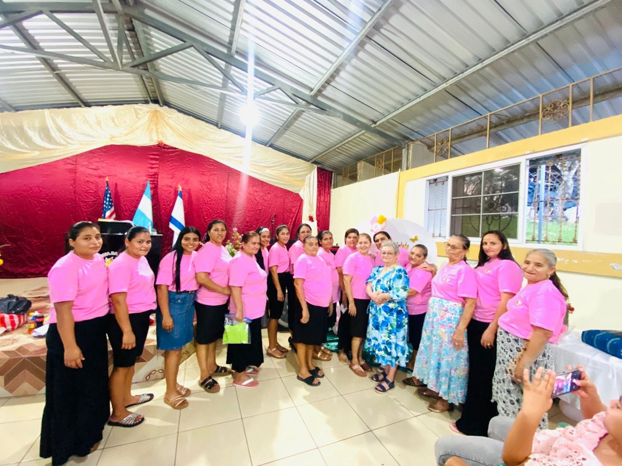 Women gathered in fellowship at church